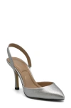 Charles By Charles David Iniko Slingback Pointed Toe Pump In Silver