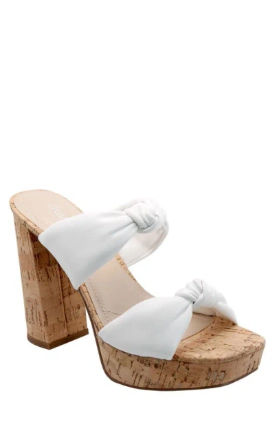 Charles By Charles David Intuit Block Heel Sandal In White