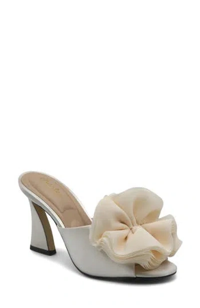 Charles By Charles David Karie Rosette Mule Pump In Ivory Satin