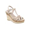 Charles By Charles David Little Womens Faux Leather Strappy Wedge Sandals In Multi