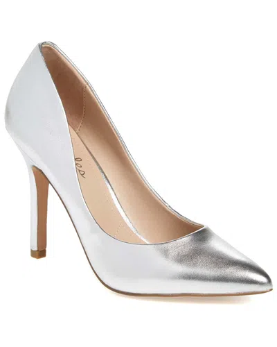Charles By Charles David Maxx Leather Pump In Silver