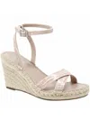Charles By Charles David Nola Womens Faux Leather Ankle Strap Wedges In Multi