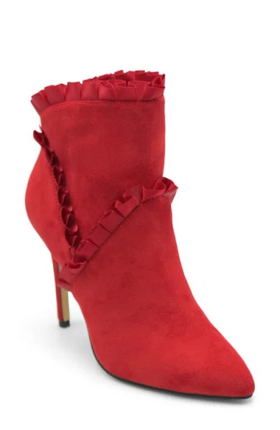 Charles By Charles David Pippin Pointed Toe Bootie In Red-ms