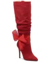 Charles By Charles David Pizzi Pointed Toe Knee High Boot In Red