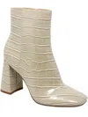 CHARLES BY CHARLES DAVID TEIGAN WOMENS FAUX LEATHER SQUARE TOE ANKLE BOOTS