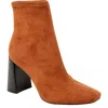Charles By Charles David Turmoil Boots Wo Brown Block Heel Bootie Jobb139 In Orange