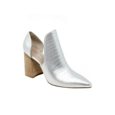 Charles By Charles David Varro Boots Women's Silver Cut-out Booties Jobb1162