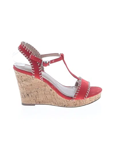Pre-owned Charles By Charles David Wedges In Red