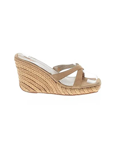 Pre-owned Charles By Charles David Wedges In Tan