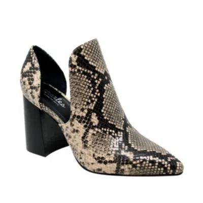 Charles By Charles David Women's  Varro Bootie Multi Snake Heeled Boot Jobb2052 In Brown