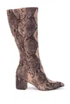 Charles By Charles David Women's Harbor Snake Print Micro Suede Tall Boots In Multicolor In Multi