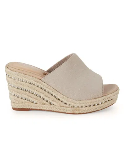 Charles By Charles David Women's Jeremy Knit Espadrille Wedge Sandals In Natural