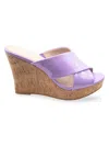 Charles By Charles David Women's Latrice Wedge Heel Sandals In Lilac