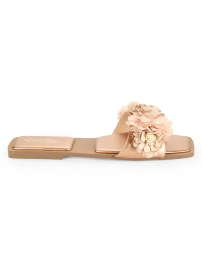 Charles By Charles David Women's Orderly Flower Flat Sandals In Linen
