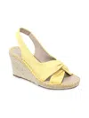 Charles By Charles David Notable Espadrille Wedge Slingback Sandal In Yellow