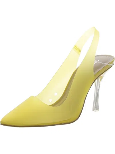 Charles By Charles David Womens Stiletto Dressy Pointe Shoes In Yellow