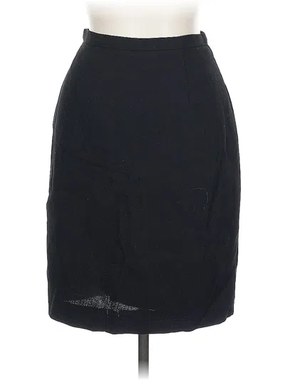 Pre-owned Charles Chang-lima Wool Skirt In Black
