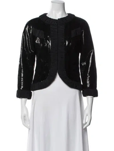 Pre-owned Charles Chang-lima Bolero In Black
