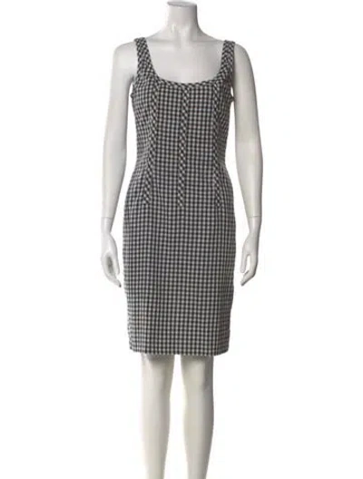 Pre-owned Charles Chang-lima Plaid Print Mini Dress In Multi