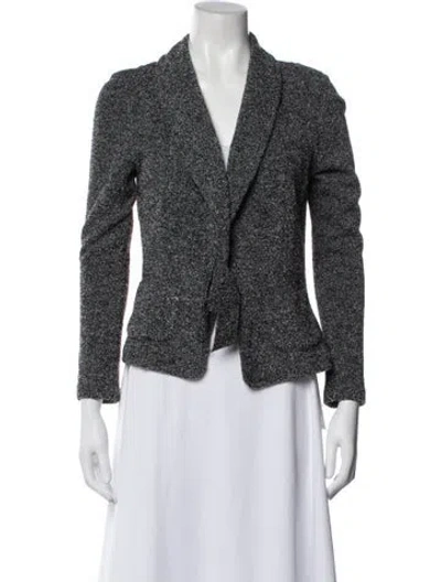 Pre-owned Charles Chang-lima Printed Blazer In Blue