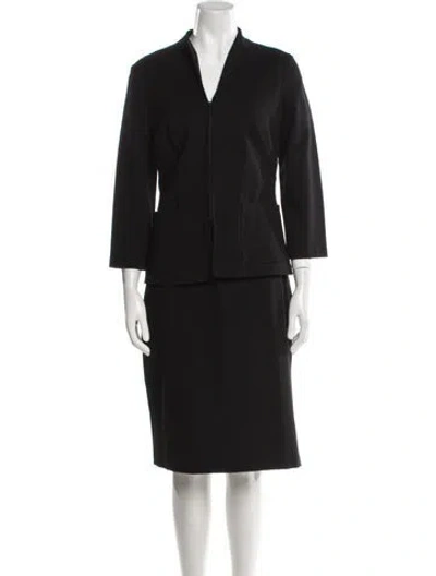 Pre-owned Charles Chang-lima Skirt Set In Black