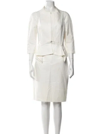 Pre-owned Charles Chang-lima Skirt Suit In Neutral