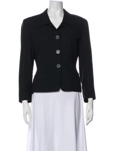 Pre-owned Charles Chang-lima Wool Blazer In Black