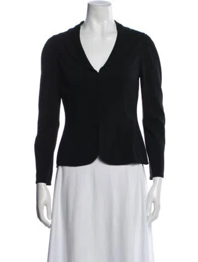 Pre-owned Charles Chang-lima Wool Blazer In Black