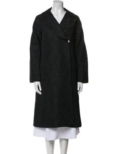 Pre-owned Charles Chang-lima Wool Coat In Black