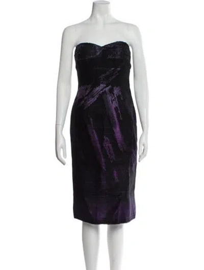 Pre-owned Charles Chang-lima Wool Mini Dress In Black