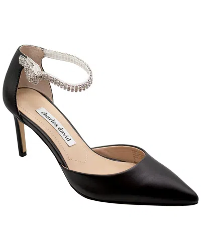 Charles David Acker Leather Pump In Black