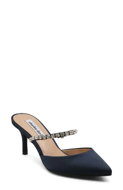 Charles David Adelynn Mary Jane Pointed Toe Mule In Blue