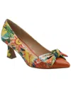 Charles David Adren Pointed Cap Toe Pump In Brown