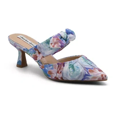 Charles David Alan Womens Pointed Closed Toe Mules In Blue