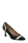 Charles David Aleesha Pointed Toe Pump In Black/white