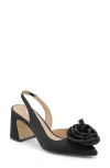 Charles David Althea Pointed Toe Slingback Pump In Black