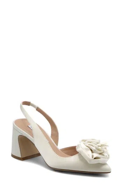 Charles David Althea Pointed Toe Slingback Pump In Ivory