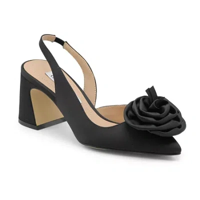 Charles David Althea Womens Pointed Closed Toe Block Heel Pumps In Black