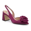 Charles David Althea Womens Pointed Closed Toe Block Heel Pumps In Purple