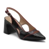 Charles David Anstead Womens Pointed Closed Toe Block Heel Pumps In Black