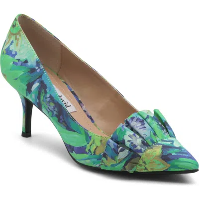 Charles David Arvine Ruffle Pump In Blue Multi