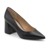 Charles David Ayra Womens Pointed Closed Toe Block Heel Pumps In Black