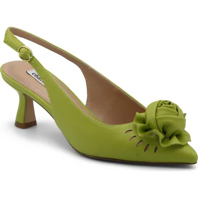 Charles David Azure Slingback Pump In Lime