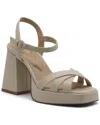 Charles David Women's Barnaby Ankle Strap Platform Sandals In Ivory Leather