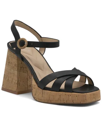 Charles David Barnaby Leather Sandal In Black