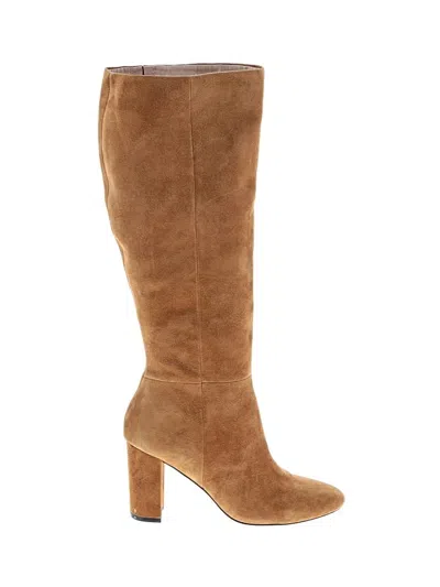 Pre-owned Charles David Boots In Tan