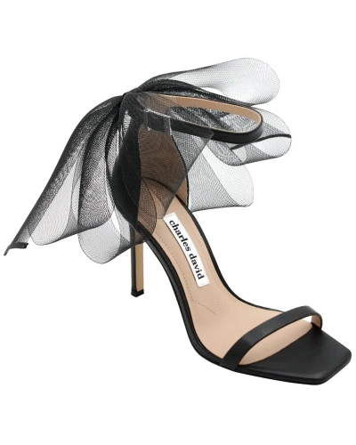 Charles David Emotional Leather Sandal In Black