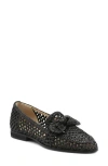 Charles David Finite Water Resistant Raffia Loafer In Black