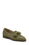 Charles David Finite Water Resistant Raffia Loafer In Green