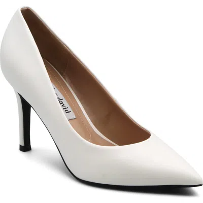 Charles David Geno Pointed Toe Pump In White
